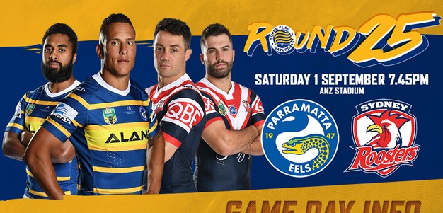 Game Day Info: Eels v Roosters, Round 25
