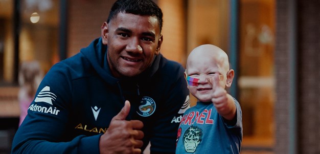 Eels celebrate Easter at Ronald McDonald House