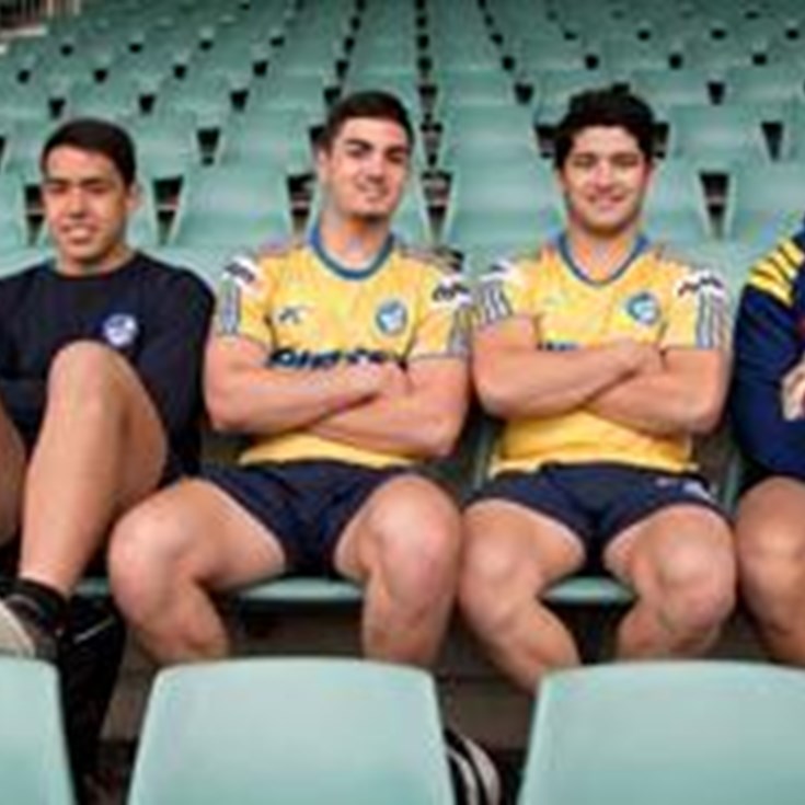 Our young Origin players watch the Blues train at Parramatta