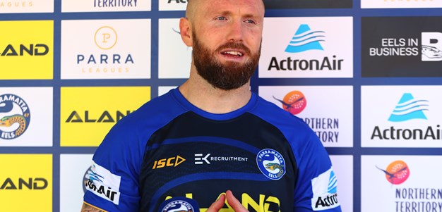 Jordan Rankin trains with the Blue & Gold for the first time