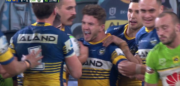 Mahoney conjures try for Stone and the Eels take the lead