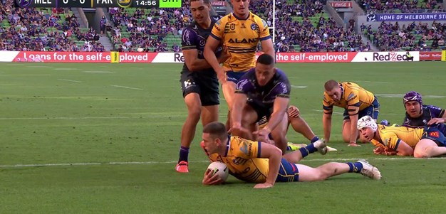 Great scramble defence from the Eels
