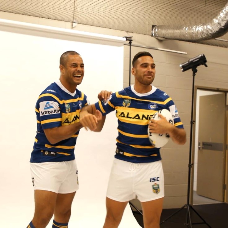 Eels play it up for the cameras