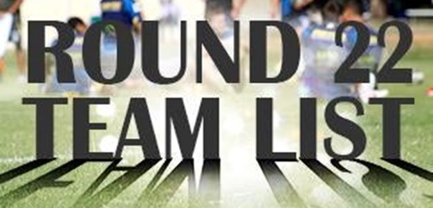 Round 22: Eels NRL Team List