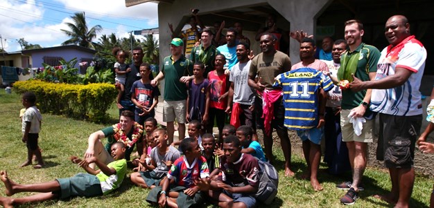 Eels visit Sivo's village in Fiji