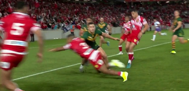 Jennings goes over for Tonga