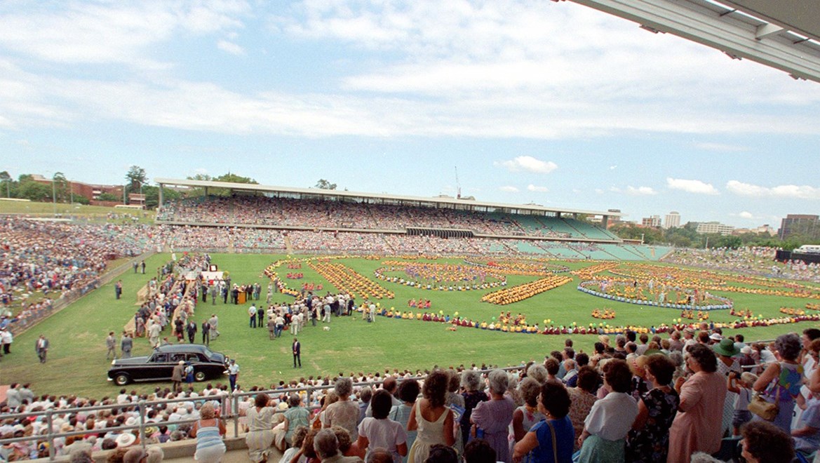 1986 Paramatta Stadium opening Â© Action Photographics
