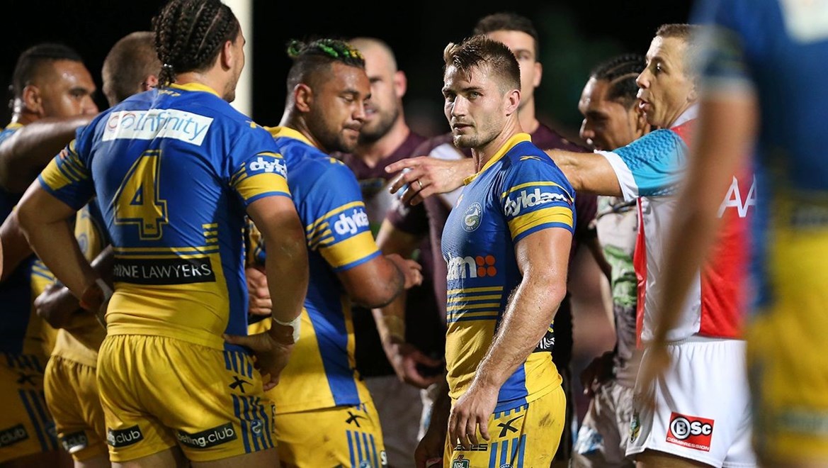 Competition - NRL PremiershipRound - Round 07Teams - Manly Warringah Sea Eagles V Parramatta EelsDate - 14th of April 2016Venue - Brookvale Oval Photographer - Robb Cox