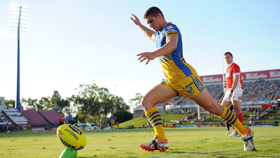 Dyldam Parramatta Eels halfback Troy Dargan. Photo by Scott Davis 