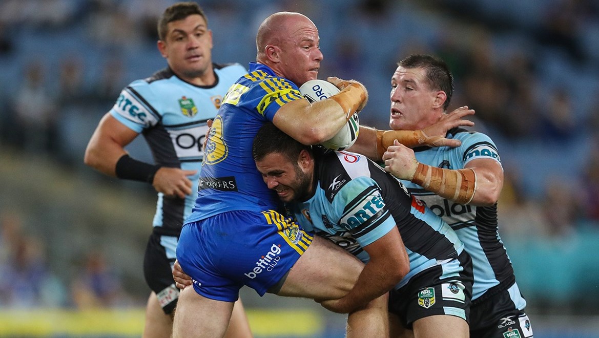 Competition - NRL. Round - Round 4. Teams - Parramatta Eels v Cronulla Sharks. Date - 25th of March 2017. Venue - ANZ Stadium