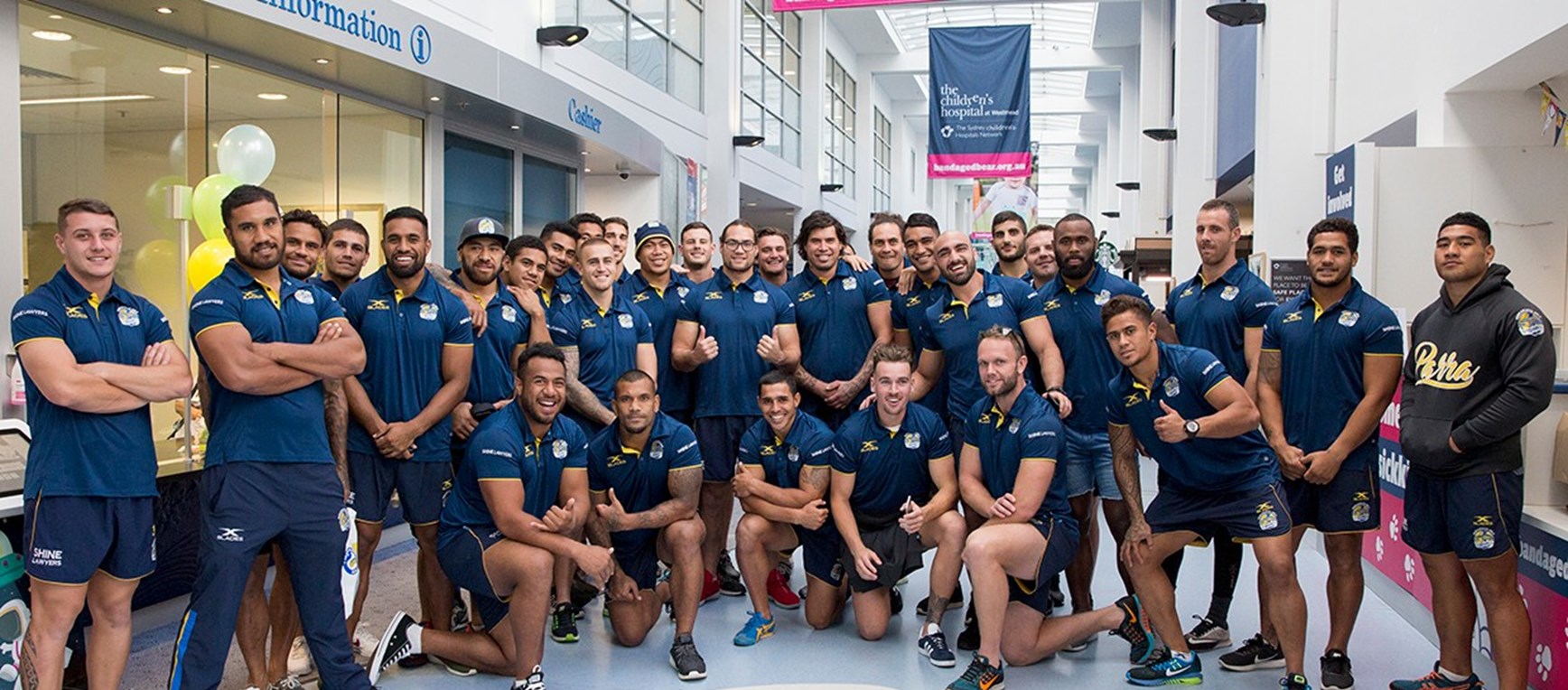 Eels visit CHW and RMH ahead of Easter