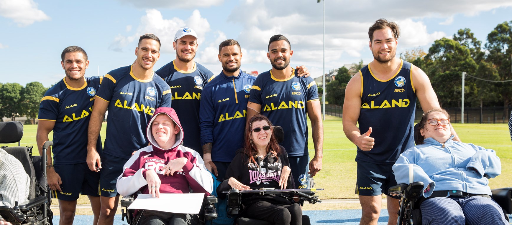 Charity Partners visit Blue & Gold training session