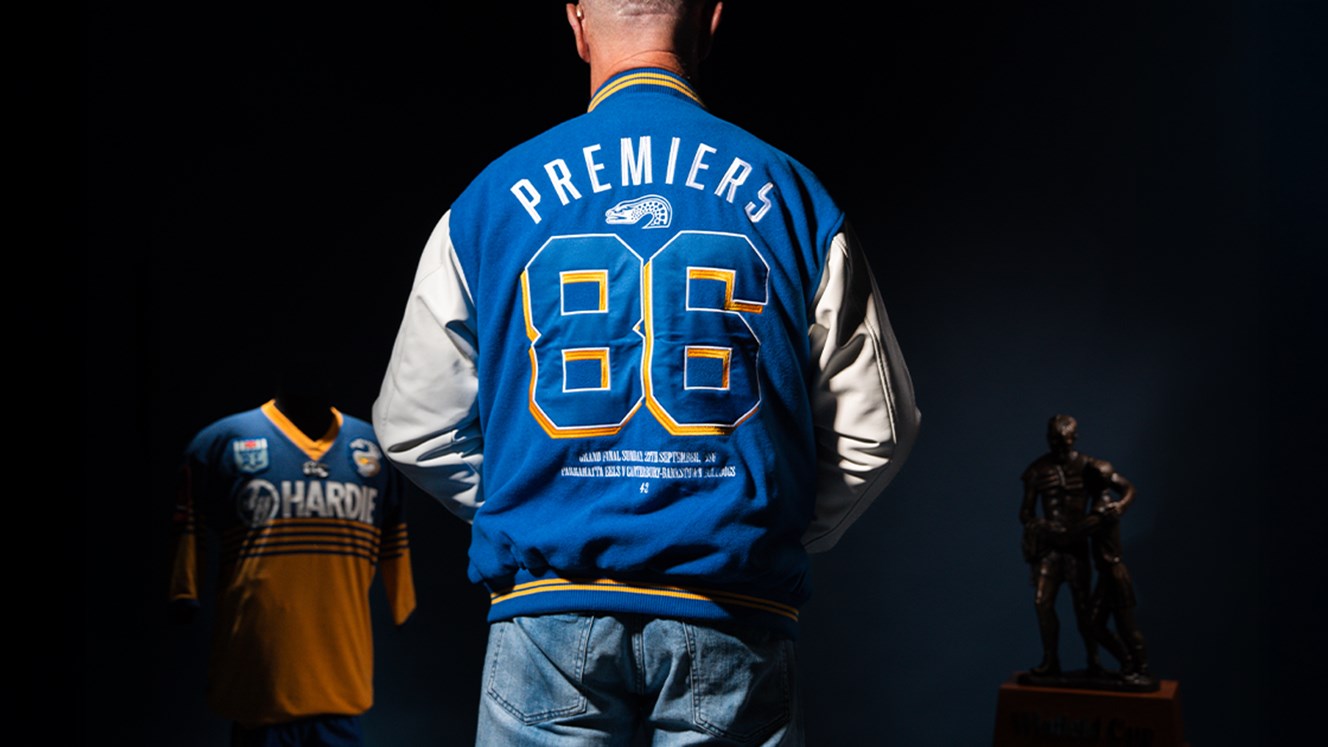 Eels Unveil Limited Edition 40-Year Premiership Varsity Jacket