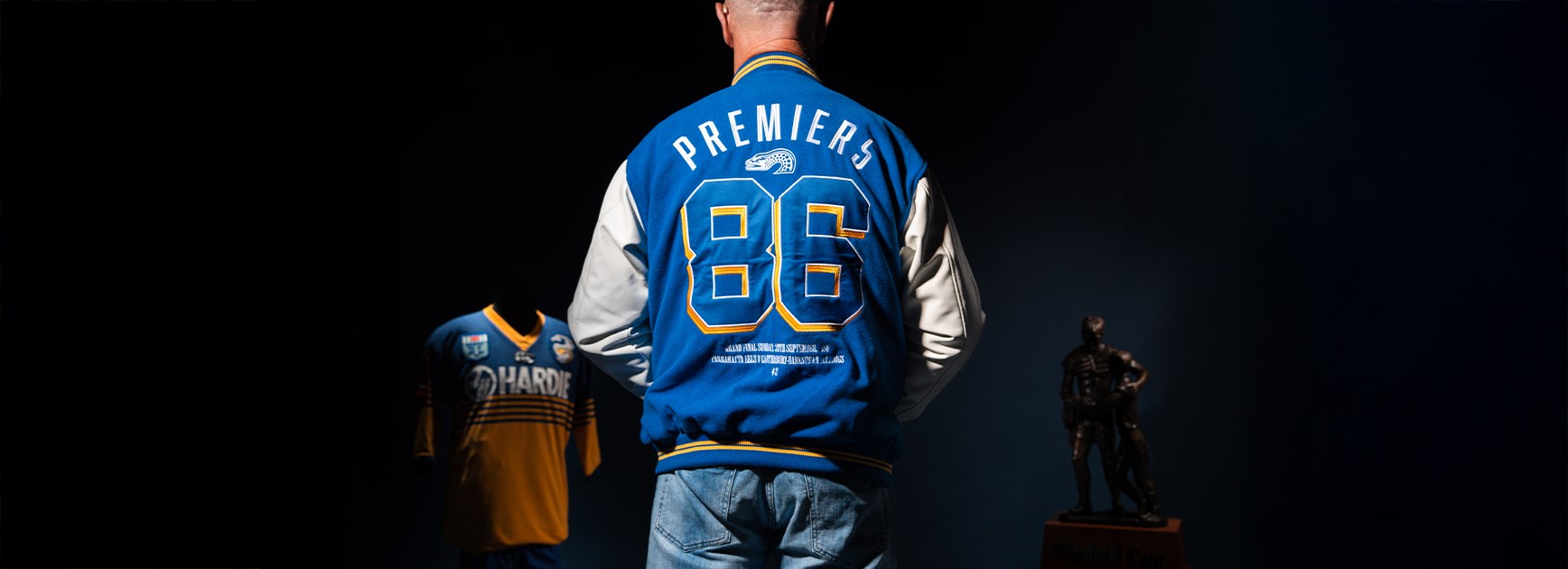 Eels Unveil Limited Edition 40-Year Premiership Varsity Jacket