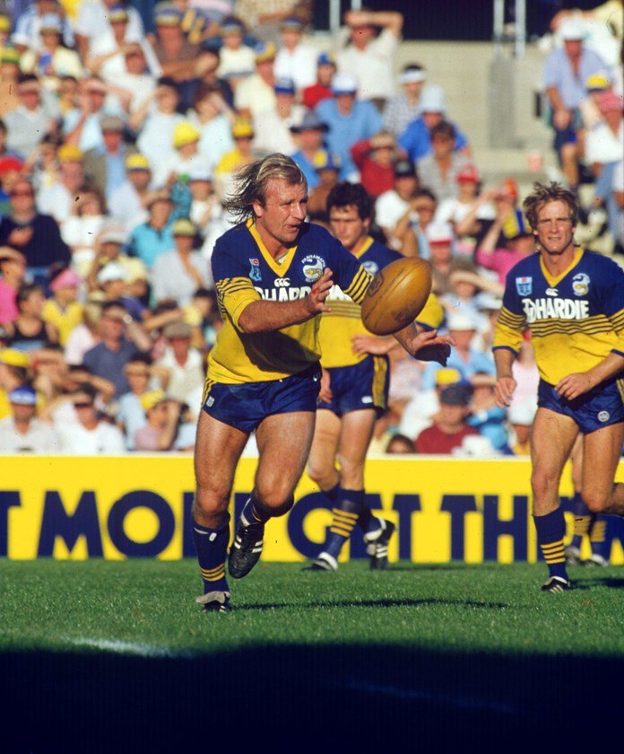 Legendary halfback Peter Sterling is one of seven Parramatta Eels players to feature in all four Premiership wins.